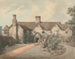 Ein Junge, der im Garten eines Landhauses Trommel spielt - William Henry Pyne — Ansicht des Kunstwerks