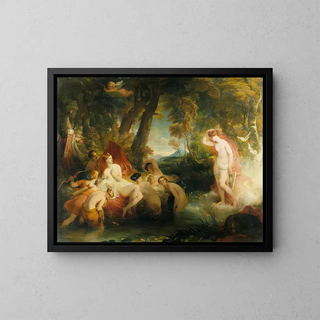 William Hilton - Venus in search of Cupid surprises Diana.webp