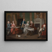 Portrait einer Familie - William Hogarth — gerahmtes Bild an der Wand