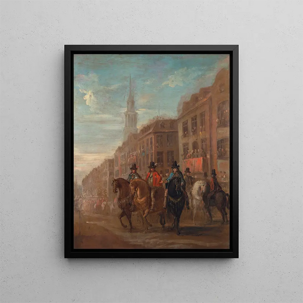 William Hogarth - Restoration Procession of Charles II at Cheapside.webp