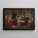 Die Familie von John, 2. Herzog von Montagu, und ein Diener - William Hogarth — gerahmtes Bild an der Wand