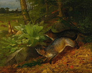 Renards et lapins - William Holbrook Beard — Ansicht des Kunstwerks