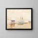 Boot auf dem Ohio-Fluss - William J. Forsyth — gerahmtes Bild an der Wand