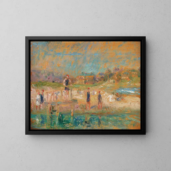 Baigneurs - William James Glackens — gerahmtes Bild an der Wand