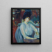 Café Lafayette Portrait de Kay Laurell - William James Glackens — gerahmtes Bild an der Wand