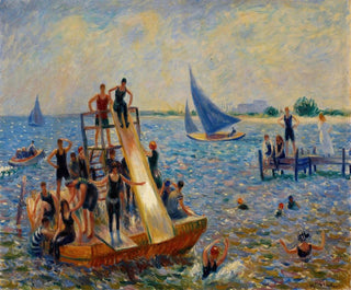 Le Radeau - William James Glackens — Ansicht des Kunstwerks