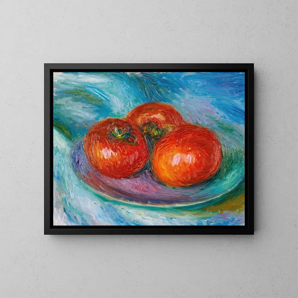 Drei Tomaten - William James Glackens — gerahmtes Bild an der Wand
