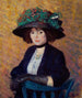 Frau mit grünem Hut - William James Glackens — Ansicht des Kunstwerks