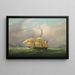 La Barque Sylph appartenant à M. Alexander Robertson au large de Macao, Chine - William John Huggins — gerahmtes Bild an der Wand