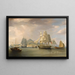 Die Opiumschiffe in Lintin China - William John Huggins — gerahmtes Bild an der Wand
