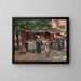Markttag in Brügge - William Kay Blacklock — gerahmtes Bild an der Wand