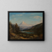 Mont Hood seit den Ufern des Little Sandy River - William Keith — gerahmtes Bild an der Wand