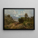 Szene im Flusstal des russischen Flusses, Sonoma, Kalifornien - William Keith — gerahmtes Bild an der Wand