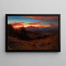 Sonnenuntergang über dem Mount Diablo, Sonnenuntergang in Marin - William Keith — gerahmtes Bild an der Wand