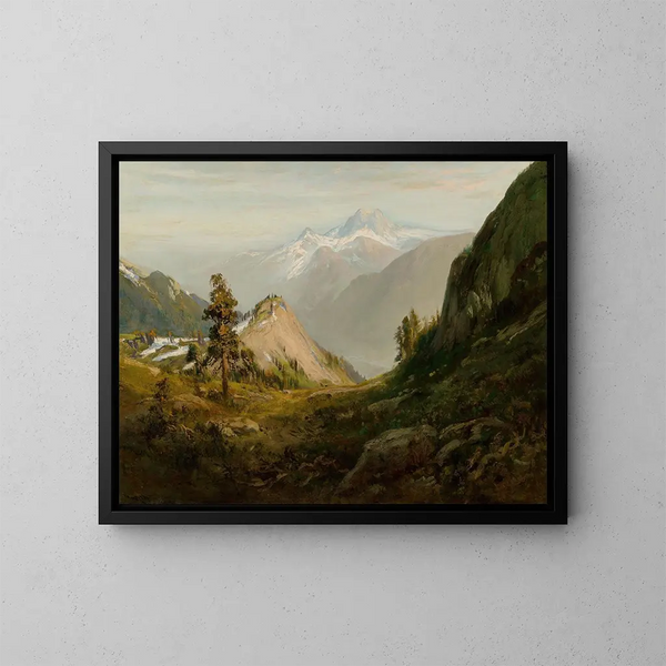 Wo das Gold in Kalifornien gefunden wurde - William Keith — gerahmtes Bild an der Wand