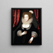 Portrait de Mary Radclyffe - William Larkin — gerahmtes Bild an der Wand