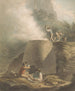 Landschaft mit Kalkofen und Arbeitern - William Marshall Craig — Ansicht des Kunstwerks