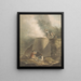 Landschaft mit Kalkofen und Arbeitern - William Marshall Craig — gerahmtes Bild an der Wand