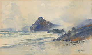 William Mathew Hodgkins - A wet day on a wild coast.webp