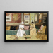 Eine freundliche Besuch - William Merritt Chase — gerahmtes Bild an der Wand