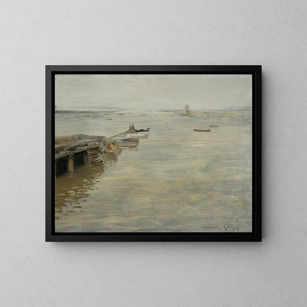 Un jour gris - William Merritt Chase — gerahmtes Bild an der Wand