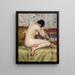 Eine moderne Madeleine - William Merritt Chase — gerahmtes Bild an der Wand