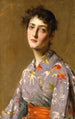 Junge Frau in japanischem Kostüm - William Merritt Chase — Ansicht des Kunstwerks