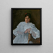 Mädchen in Weiß - William Merritt Chase — gerahmtes Bild an der Wand