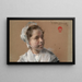Kopf eines jungen Mädchens - William Merritt Chase — gerahmtes Bild an der Wand