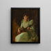 Dame spielend Gitarre - William Merritt Chase — gerahmtes Bild an der Wand