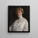Dame im weißen Hemd - William Merritt Chase — gerahmtes Bild an der Wand