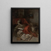 Affen mit Literatur - William Merritt Chase — gerahmtes Bild an der Wand