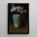 Vase chinesischer Azaleen in Rosa - William Merritt Chase — gerahmtes Bild an der Wand