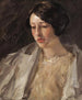 Portrait d'Esther M. Groome - William Merritt Chase — Ansicht des Kunstwerks