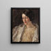 Portrait d'Esther M. Groome - William Merritt Chase — gerahmtes Bild an der Wand