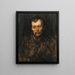 Portrait eines Mannes - William Merritt Chase — gerahmtes Bild an der Wand