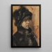 Portrait einer jungen Frau - William Merritt Chase — gerahmtes Bild an der Wand