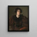 Studie einer jungen Frau (Konflikt der Fälle) - William Merritt Chase — gerahmtes Bild an der Wand