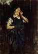 Der Lehrjunge mit einem Apfel - William Merritt Chase — Ansicht des Kunstwerks