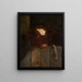 Das Kalbsgesicht des Familienrinds - William Merritt Chase — gerahmtes Bild an der Wand