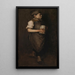 Der pfeifende Junge - William Merritt Chase — gerahmtes Bild an der Wand
