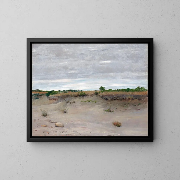 Sables balayés par le vent - William Merritt Chase — gerahmtes Bild an der Wand
