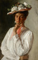 Frau in Weiß - William Merritt Chase — Ansicht des Kunstwerks
