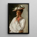Frau in Weiß - William Merritt Chase — gerahmtes Bild an der Wand