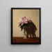 Pfingstrosen Rosen - William Nicholson — gerahmtes Bild an der Wand