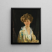 Portrait von Lady Evelyn Herbert - William Orpen — gerahmtes Bild an der Wand