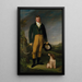 Portrait eines Mannes - William Owen — gerahmtes Bild an der Wand