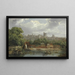 Château de Windsor depuis la Tamise - William Parrott — gerahmtes Bild an der Wand