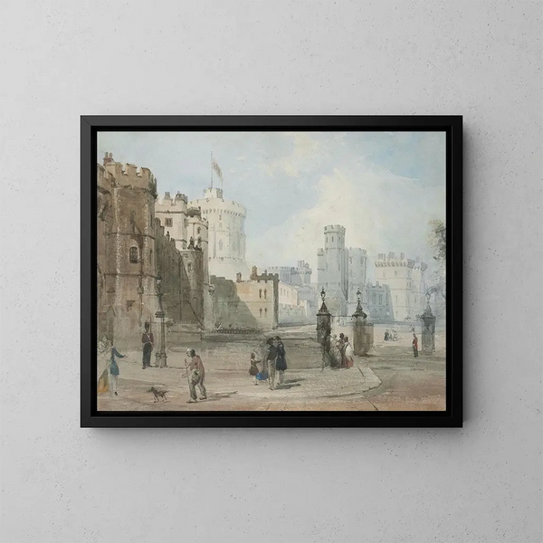 Château de Windsor - William Parrott — gerahmtes Bild an der Wand