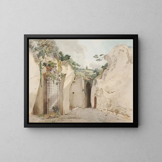 La Grotte de Posillipo - William Pars — gerahmtes Bild an der Wand
